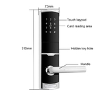 4 أجهزة دعم بطارية AA قفل الباب الرقمي بدون مفتاح مع بطاقة ذكية TTlock مع كلمة مرور