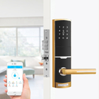 4 أجهزة دعم بطارية AA قفل الباب الرقمي بدون مفتاح مع بطاقة ذكية TTlock مع كلمة مرور