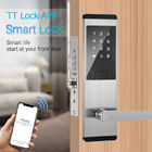 ثلاثة ألوان اختياري كلمة السر شقة قفل الباب الذكي مع تطبيق TTlock