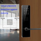 اللون الأسود Bluetooth TTlock كلمة السر إلكترونية أقفال الباب الذكية للشقة المنزل