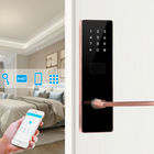 ألوان متعددة لوحة مفاتيح رقمية اختيارية شقة قفل باب ذكي مع تطبيق ذكي