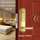 نظام قفل باب الفندق الفضي 4AA بقفل ذكي 4.8 فولت لباب خشبي