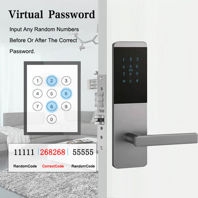 4 في 1 سبيكة الألومنيوم شقة Smart TTlock قفل الباب مع لوحة مفاتيح اللمس
