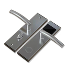 RFID قفل باب رقمي بدون مفتاح SUS304 مقاوم للحريق ANSI فضي اللون