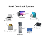 أقفال بطاقة المفتاح الإلكترونية RFID DC6V FCC الفولاذ المقاوم للصدأ لغرفة الفندق