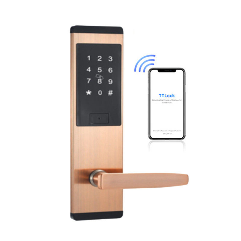 Wifi Tuya TTlock App Password Card أقفال أبواب إلكترونية ذكية لباب 38-48 مللي متر