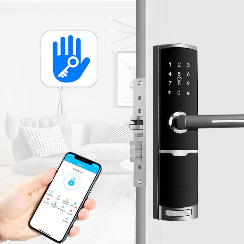 لون الذهب APP التحكم الذكية قفل الباب لوحة المفاتيح لشقة فندق المنزل