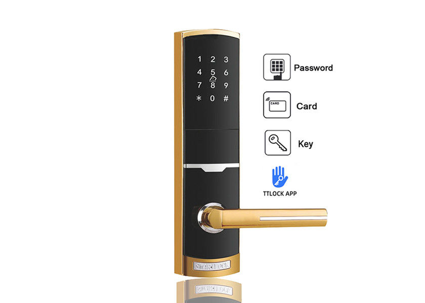 قفل باب البطارية بدون مفتاح مع واي فاي قفل باب لوحة المفاتيح كلمة مرور فندق شقة