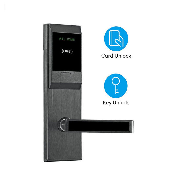 Cerraduras قفل الباب بالبطاقة الإلكترونية ANSI Mortise Apartment Smart Lock